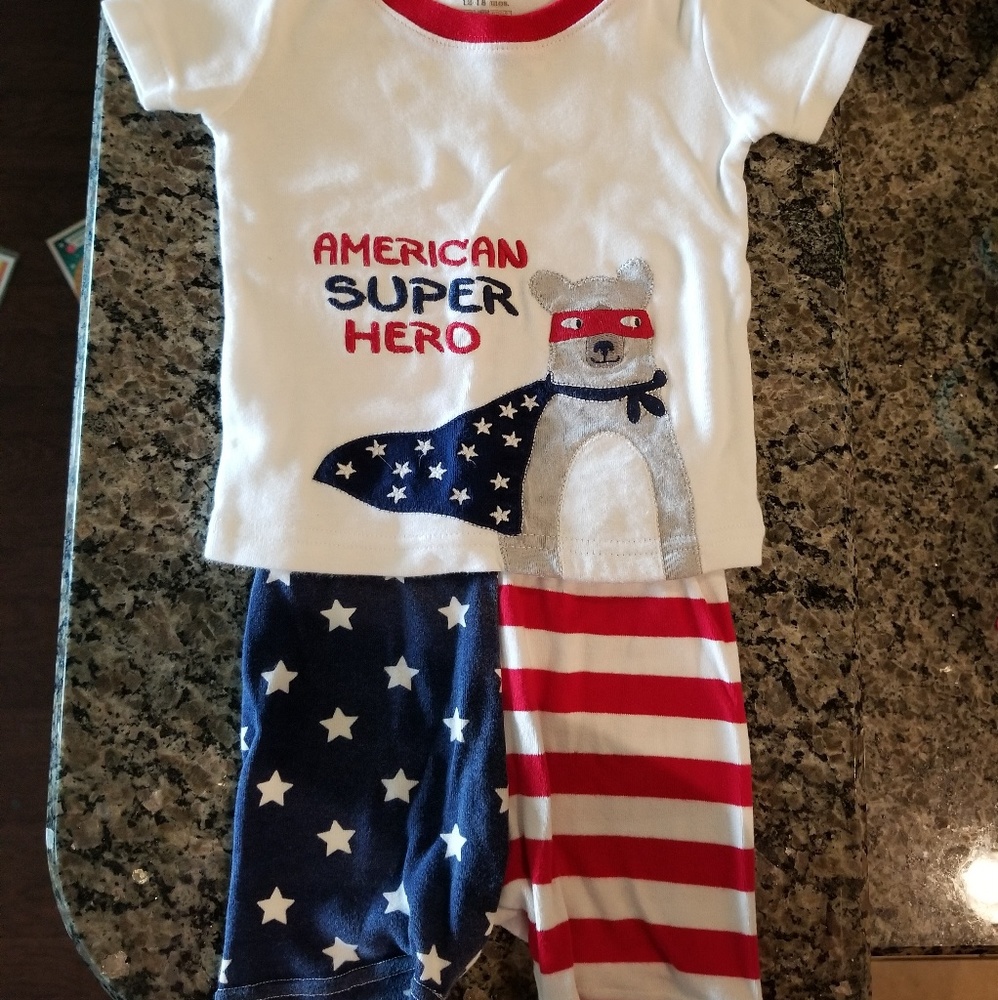 Gymboree 12-18 month short sleeve and shorts PJs